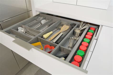 metal kitchen drawer boxes|metal utensil drawer organizer.